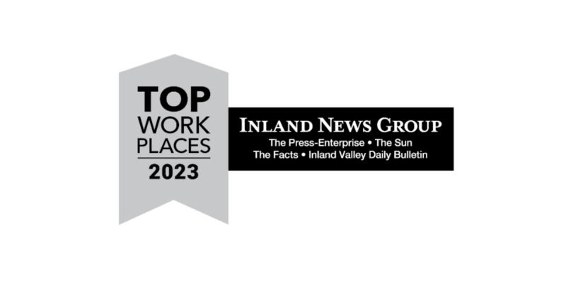 Sprague Celebrates 2nd Top Workplaces Award Named Inland Empire Nominee
